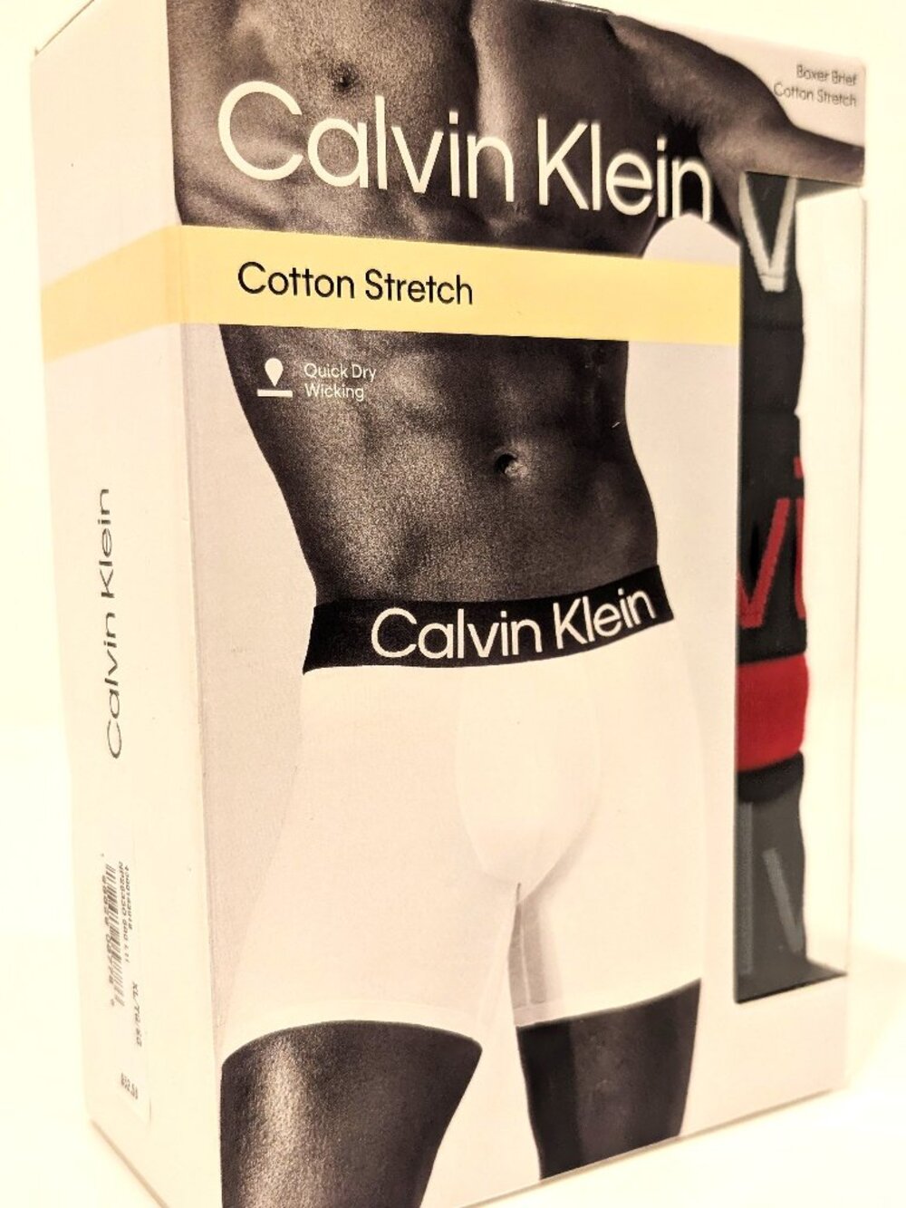 Calvin Klein Cotton Stretch Boxer Briefs 3-Pack - Multi-Color (Size XL) NIB 📦